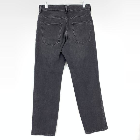 H&M Straight Leg Jeans Mens Size 31" X 32" Dark Gray Denim Regular Fit Stretch - Picture 2 of 6
